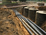 Прокладка водопровода и канализации