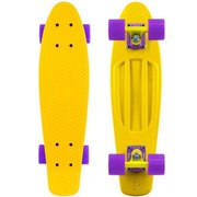 Скейтборд/скейт Penny Board желтый (Пенни борд): 6 цветов (лонгборд)