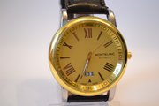 Элитные мужские классические часы Mont Blanc Automatic Gold