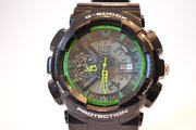Спортивные часы Casio G-shock (черно-зеленые)